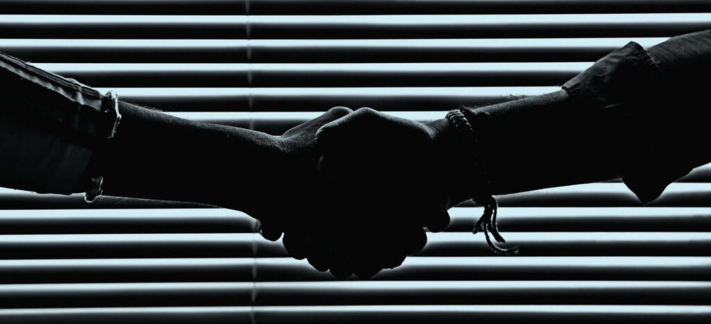 confiance, poignée de mains